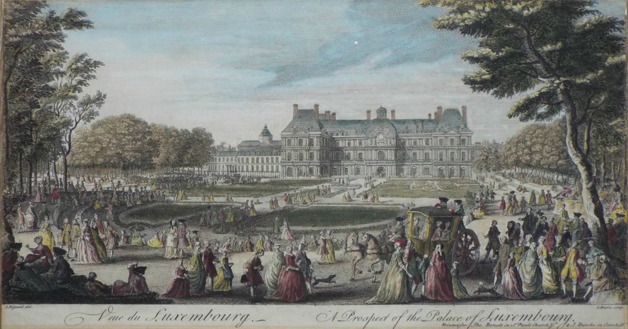 Print - Veue du Luxembourg. A Prospect of the Palace of Luxembourg.
A Prospect of the Palace of Luxembourg. - Basire